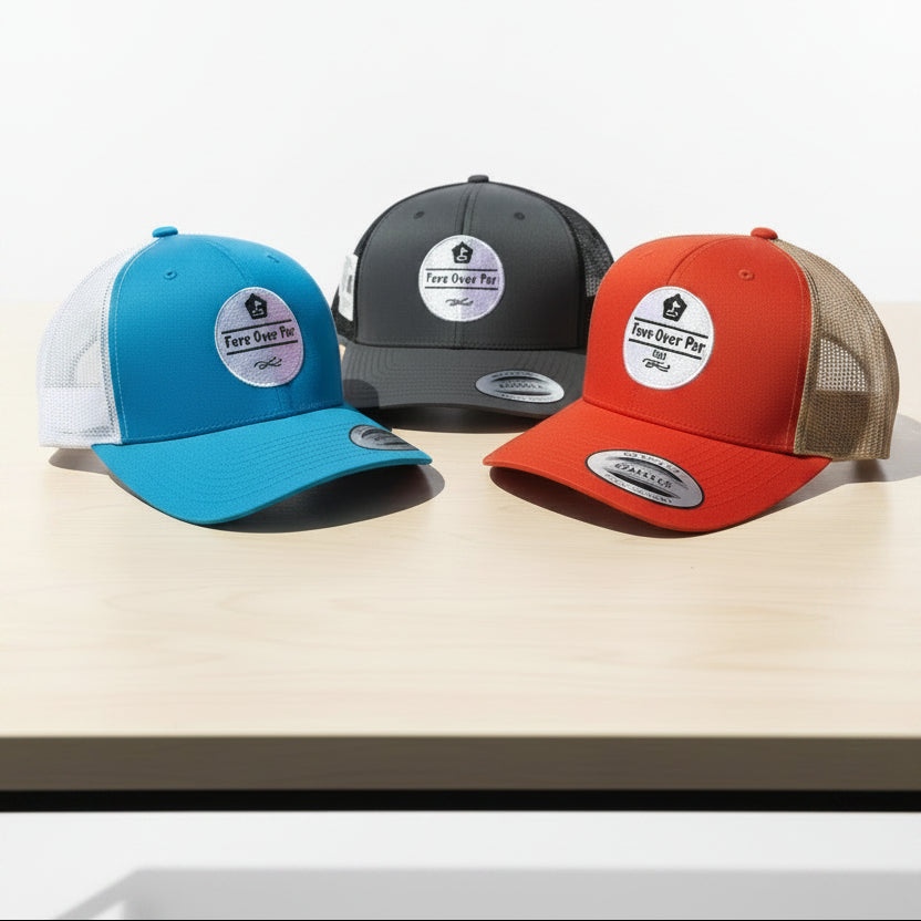 The OG by Fore Over Par laid out on a table with a white background